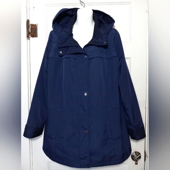 St. John's Bay Jackets & Coats St Johns Bay Womens Xl Navy Blue